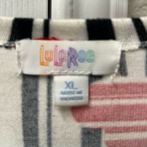 Soft knit hearts& stripes sweater xl GUC - Picture 3 of 7